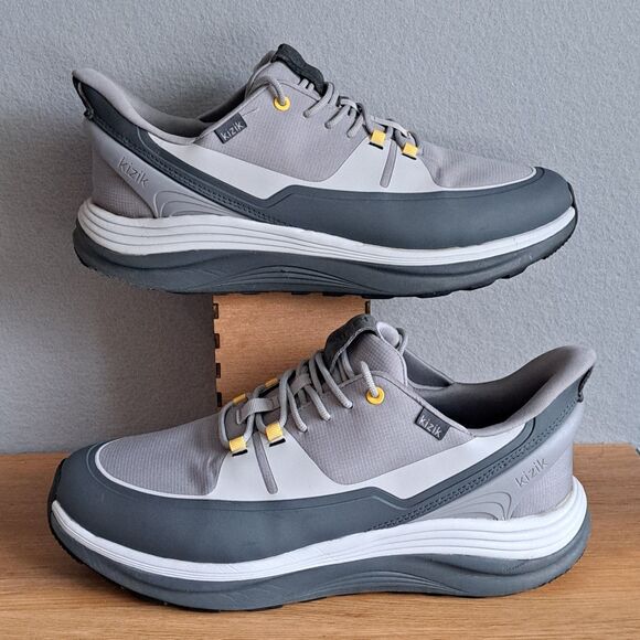 Kizik London All Terrain Alloy Poppyseed Mens 12 Wide Gray Slip-On Shoes Sneaker - Picture 5 of 16